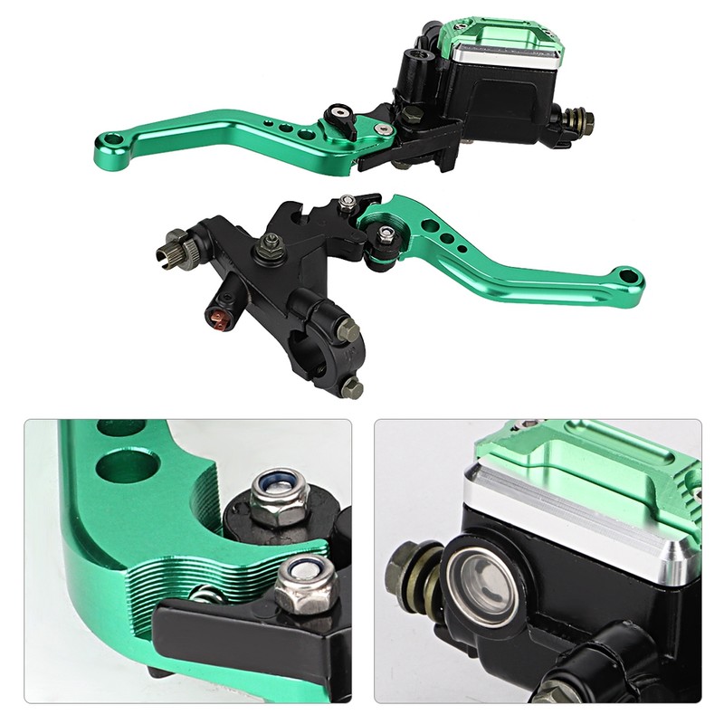 1 Pair Universal CNC Motorcycle Hydraulic Clutch Brake Pump Master