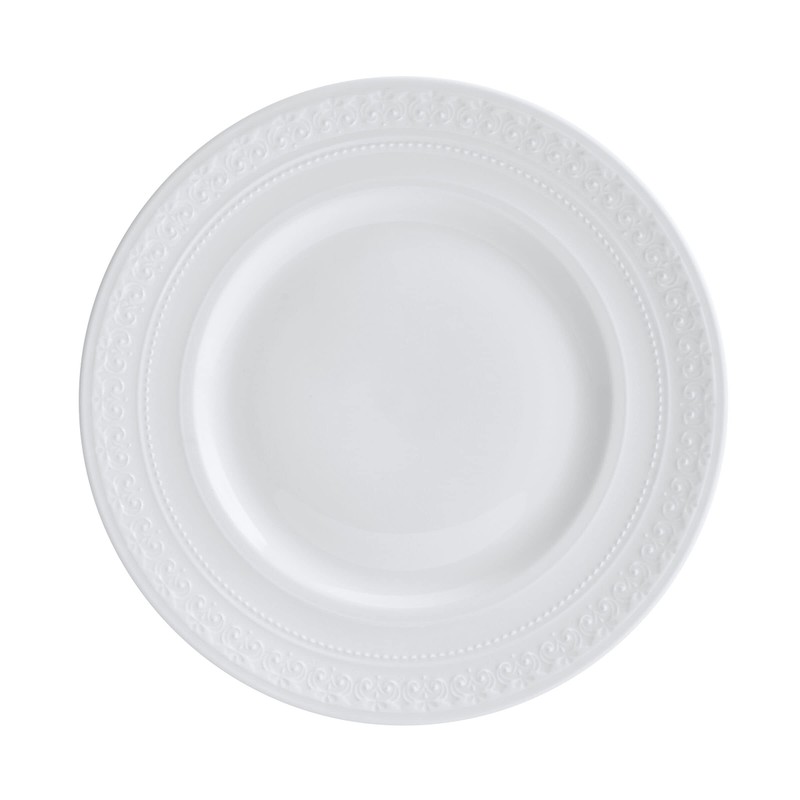 Mikasa Crown White Chip Resistant 18 Piece Dinnerware Set, Service
