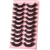 FARRED Cat Eye Lashes Fluffy False Eyelashes 10 Pairs Fake