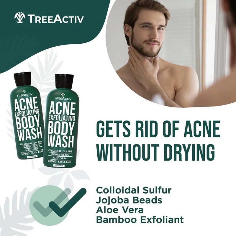 Treeactiv Gel Corporal Exfoliante Para Acné Espalda Glúteos