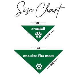 Irish Kisses & Shamrock Wishes St. Patrick's Day Dog Bandana (Green, OS 1202)