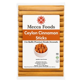 Ceylon Cinnamon Sticks – 1LB | True Cinnamon (Canela Entera) Whole Quills | Pure, Sweet & Mild Flavor | Non-GMO, Freshly Packed, Premium Grade Canela En Rama