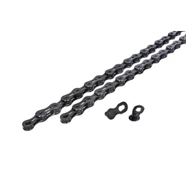 SwishTi X11SL 11 Speed Road MTB Bicycle Bike Chains Hollow-Pin Ultralight DLC 116-Links for Shimano/Sram/KMC use (Black)
