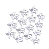 50Pcs Tulip Paper Clips Cute Purple Tulip Design Durable Metal