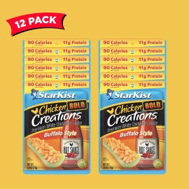 StarKist Chicken Creations BOLD Buffalo Style 12 Pack 2.6oz Pouches Gluten Free