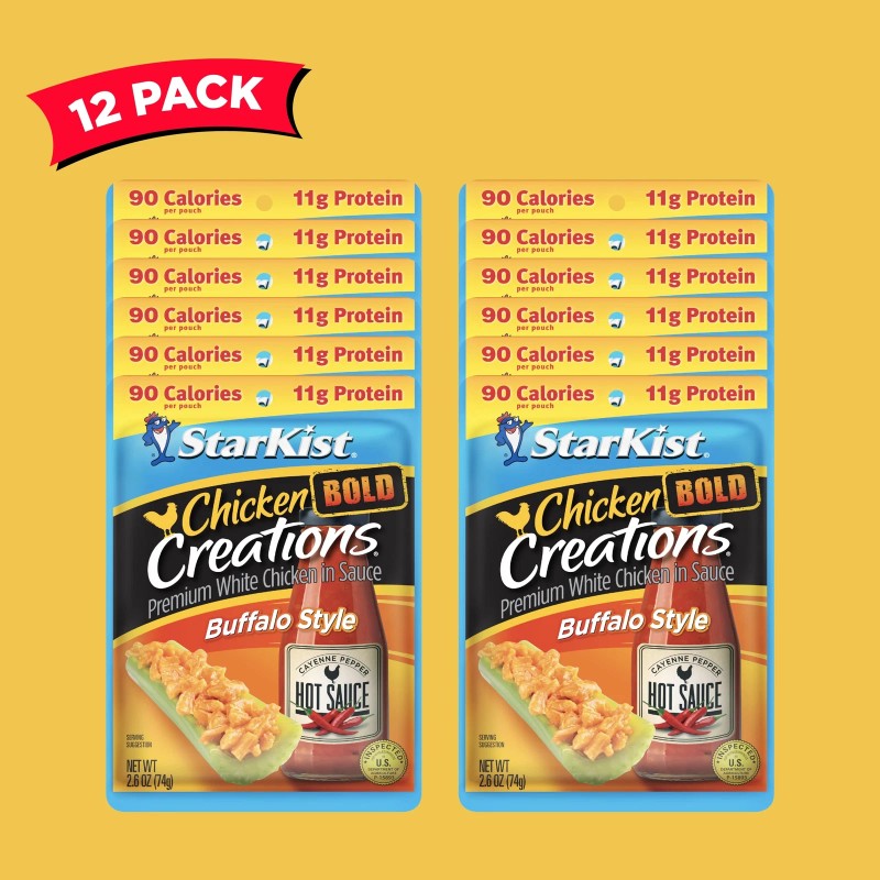 StarKist Chicken Creations BOLD Buffalo Style 12 Pack 2.6oz Pouches