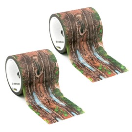 PlayTape Dirt Road Tape for Toy Cars - Sticks to Flat Surfaces, No Residue, 2-Pack of 2 in. x 30 ft. Roll