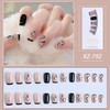 EYZOTSF Press on Nails Short Square Shaped Glossy Full Cover