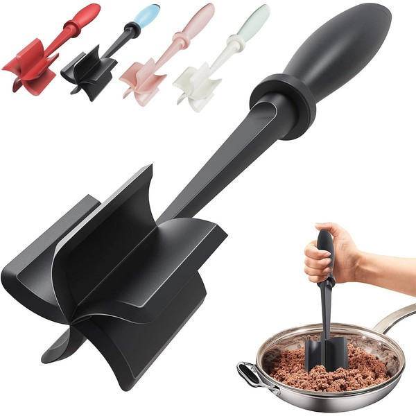 Upgrade Meat Chopper, Heat Resistant Meat Masher for Hamburger, Ground