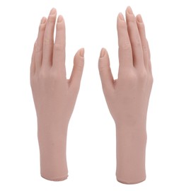 Modelo de Mano Femenina de Silicona, Modelo de Mano Flexible y Suave, Práctica de Arte de Uñas