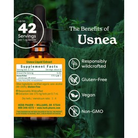 Herb Pharm Usnea Liquid Extract for Cleansing and Detoxification - 1 Ounce (DUSNEA01)