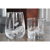 Key West Map - Stemless Wine Glasses Set of 2