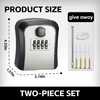 Pack of 2 Key Safe with Number Code Key Safe