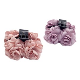Butterfly Octopus Plastic Hair Claw Floral Bow Clips Jaw Barrettes Hairgrips Clamps Twist Bun Hair Holder Accessories for Women (Pink, purple, 10 * 3 * 4cm)