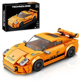 HIGH GODO Speed Racing Cars Building Sets for Kids, Mini Sports MOC Cars Building Blocks Toy Set, 338 Pcs Collectible 911 Model Cars DIY Building Kit Birthday Gifts for Boys 6 7 8 10