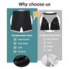 zeetoo Mens Swim Trunks with Compression Liner 9" Inseam Quick