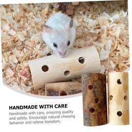BESPORTBLE Guinea Pig Chew Toys Pcs Handmade Apple Wood Molar Sticks Animal Toys Natural Biting Playthings Comforting
