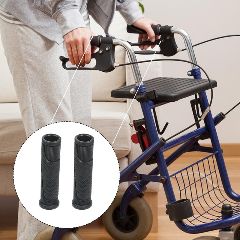 2 PCS Universal Rollator Hand Grip, Wheelchair Hand Grips Anti-Slip