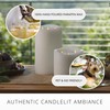 Luminara Tri-Flame Grand Flameless Candle 5.8" x 5.7" Moving Flame