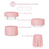 LinenTablecloth 108-Inch Round Polyester Tablecloth Beige