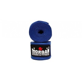 Morgan Sports Cotton Boxing Hand Wraps (Pack of 2), 4 Meter Long, Blue