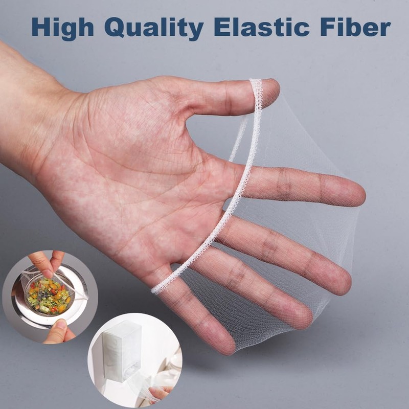 250 PCS Kitchen Disposable Mesh Sink Strainer Bag and PP