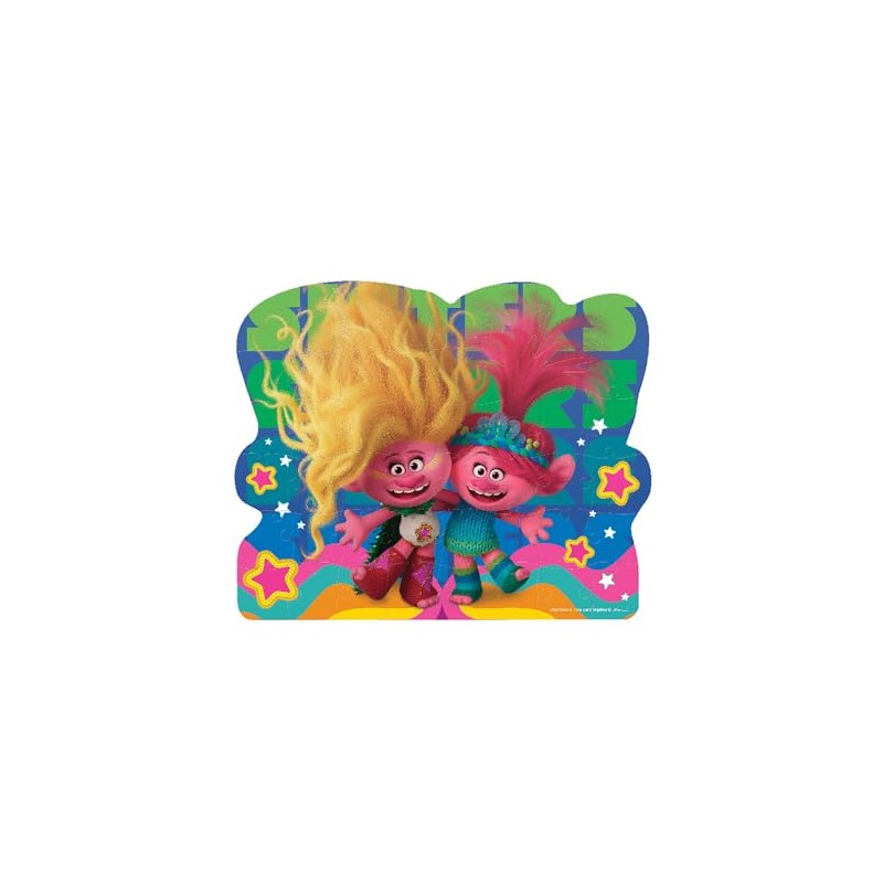 Novelty Rompecabezas Infantil Peluche de Trolls 3, Contiene 46 Piezas