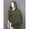 keland Medieval Scarf Wrap Cape Shoulder Scarf Long Scarf with