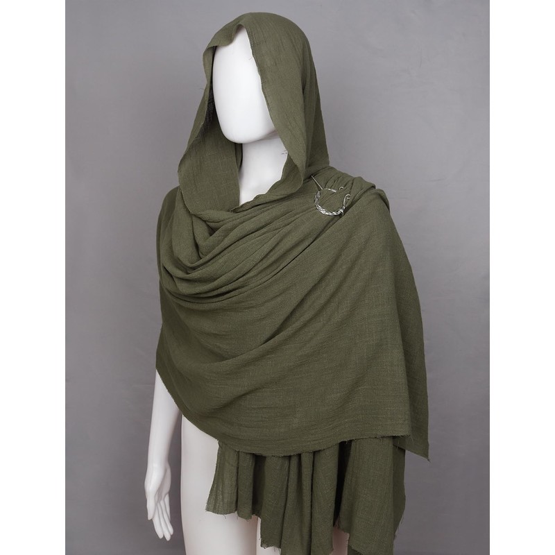 keland Medieval Scarf Wrap Cape Shoulder Scarf Long Scarf with
