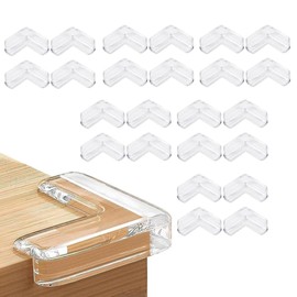 24 Pack Corner Protectors Child Safety Baby Proofing Guards Protector Proofing Edge Guards Table Furniture Guards Baby Proof Corners and Edges Transparent Edge Protection Sharp Guard Child Toddlers