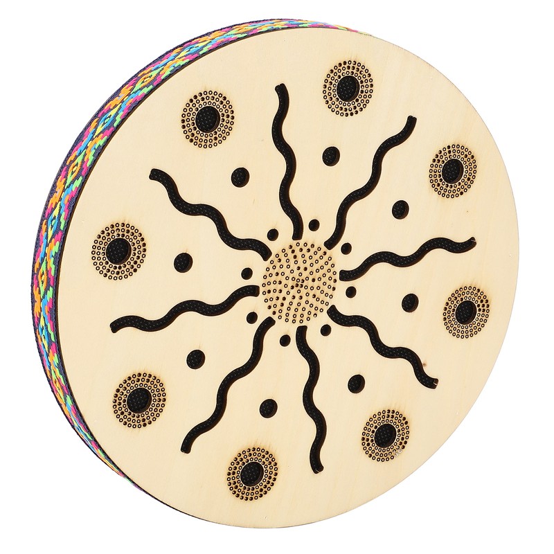 Sea Drum Ocean Wave Sound 8in Portable Maple Ethnic Musical