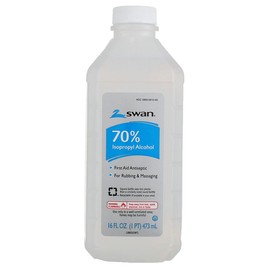 Swan Isoprophyl Alcohol, 70% 16 oz (Pack of 7)