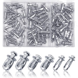 Pack of 60 Cavity Dowels, Rigips, Cavity Plaster Dowels, Galvanised Plasterboard Dowels, Expansion Dowels, Thin Fixings, Rigypsum Dowels for Heavy Loads (20 M4.20 M5.20 M6)