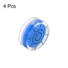 sourcing map 4pcs Round Bubble Level 32x12mm Mini Circular Precision