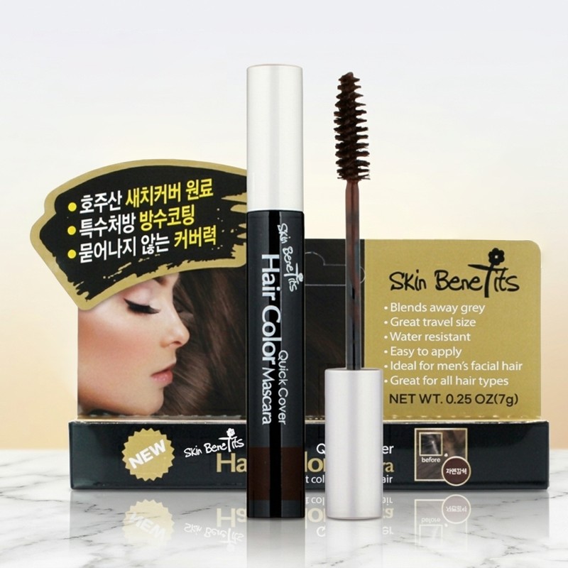 스킨베네핏 새치커버 마스카라 7g, 자연갈색, 1개 Skin Benefit Gray Hair