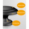 30 PCS Kitchen Cabinet Knobs, 1-1/5 Inch Dresser Knobs, Black