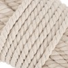 SHEUTSAN 1/2 Inch x 164 Feet Milky Natural Twisted Cotton