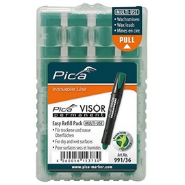 Pica Visor Permanent Longlife Indutrial Marker Refills 4 pack Green 991/36