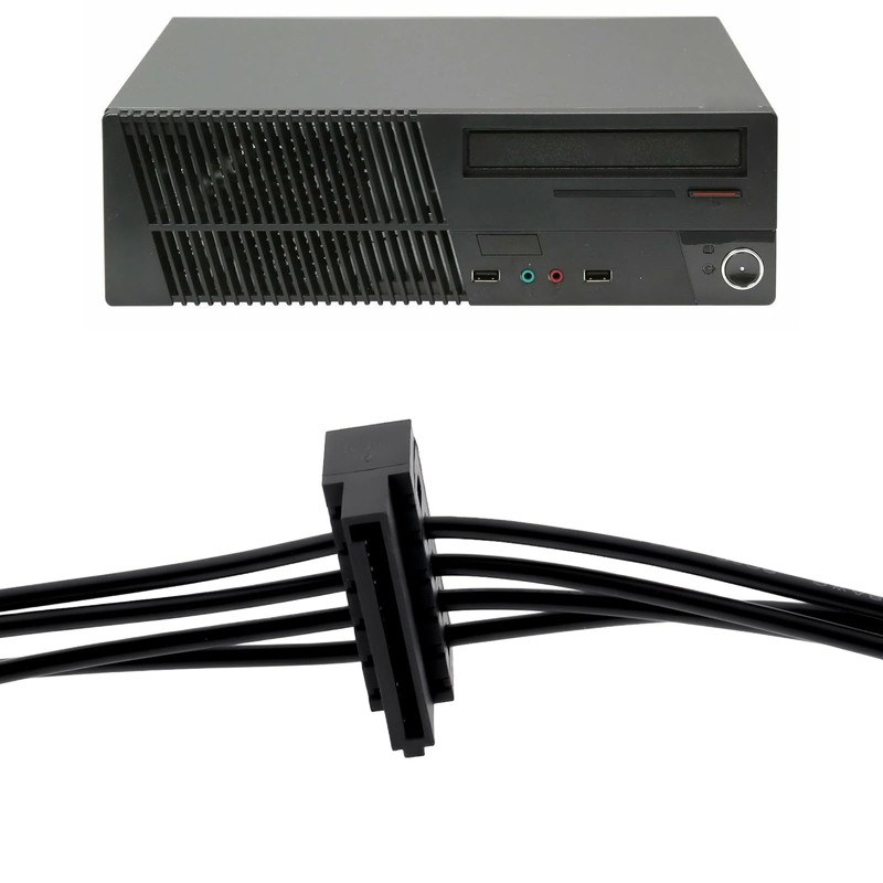 VGOL 2pcs Mini 4-pin to 2-pin Sata Serial Hard Drive