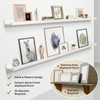 Picture Ledge Shelf for Wall [White, 60 Inch, 2 Pack]
