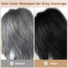 Limer Hair Dye Shampoo, Chestnut Brown 6-in-1 Natural Herbal Hair