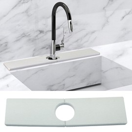 HARSKIYER Sink Faucet Absorbent Mat, White Diatomite Kitchen Sink Splash Guard, Bathroom Sink Drying Pad Faucet Absorbent Tray for Kitchen, Bathroom, Counter