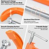 Lytool 6 Inch Quick Release C Clamp with Button for