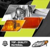 ROADEAL Headlights W/Bulbs for 2006-2011 Honda Civic 4-Door Halogen Headlamp