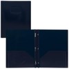 Winnable 12-Pack Poly Report Covers with Tangs – Dark Blue