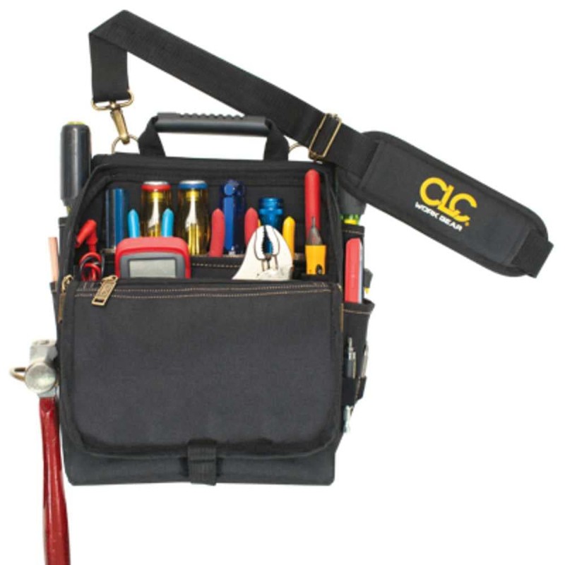 CLC Custom Leathercraft 1509 Zippered Professional Electricians Tool Pouch, 21