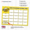 Pack of 10 Football Team Scratch Cards - Large A5
