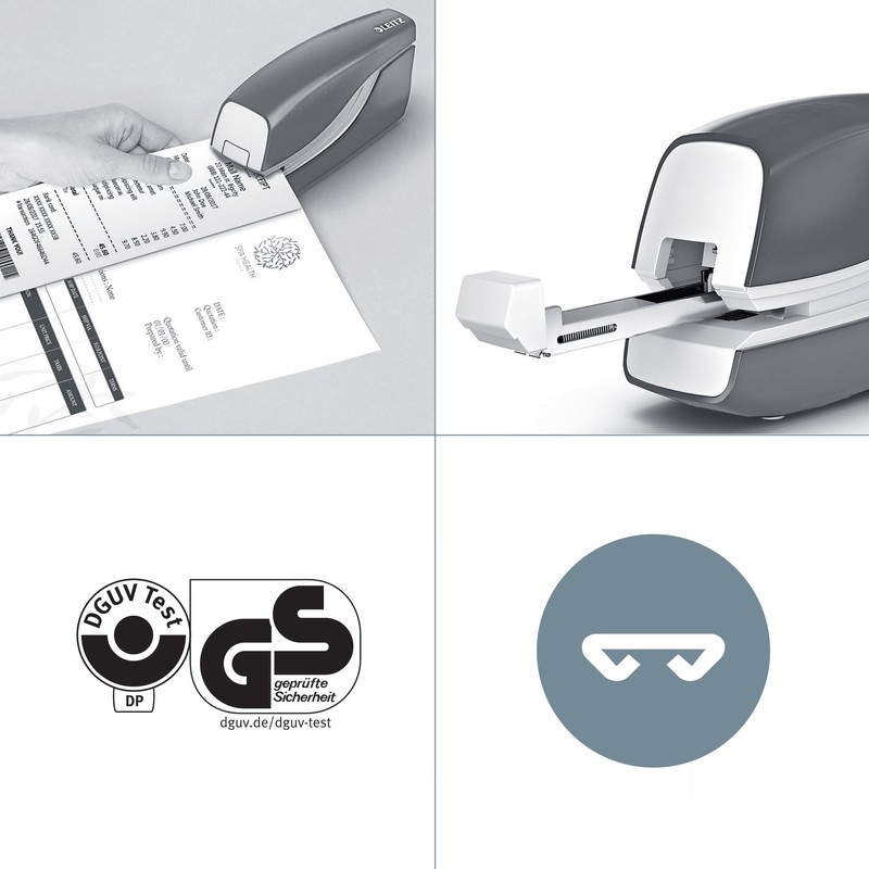 Leitz NeXXt Wow 55661095 Electric Stapler 10 Sheets Black