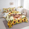 Feelyou Cute SlothSlothSunflower Bed Set Includes Comforter, Sheet Set, Pillowcases