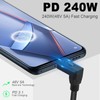 Poyiccot 240W USB C to USB C Cable Right Angle,